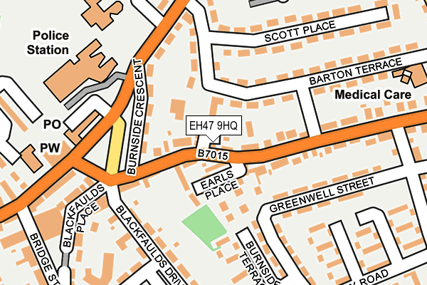 EH47 9HQ map - OS OpenMap – Local (Ordnance Survey)