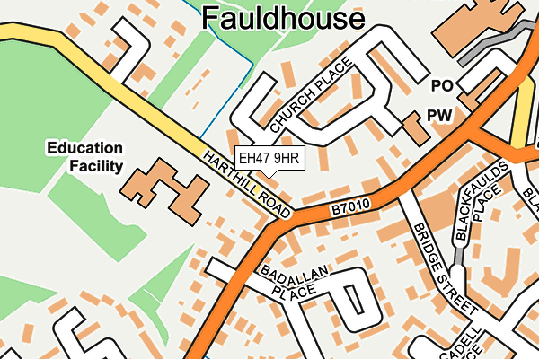 EH47 9HR map - OS OpenMap – Local (Ordnance Survey)