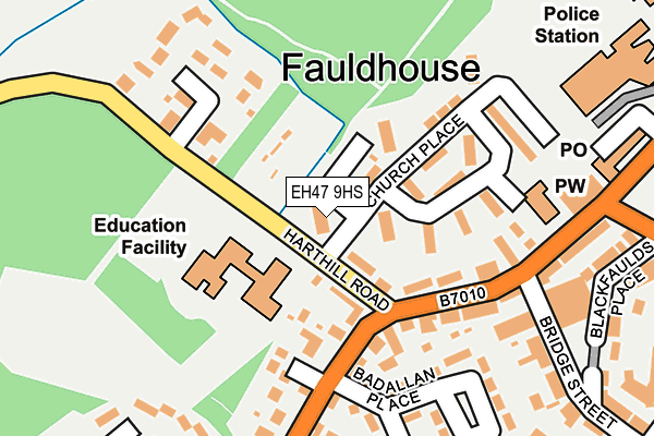 EH47 9HS map - OS OpenMap – Local (Ordnance Survey)