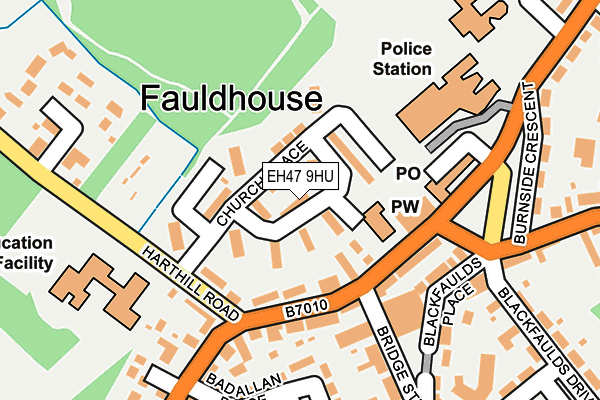 EH47 9HU map - OS OpenMap – Local (Ordnance Survey)