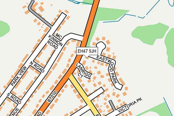 EH47 9JH map - OS OpenMap – Local (Ordnance Survey)