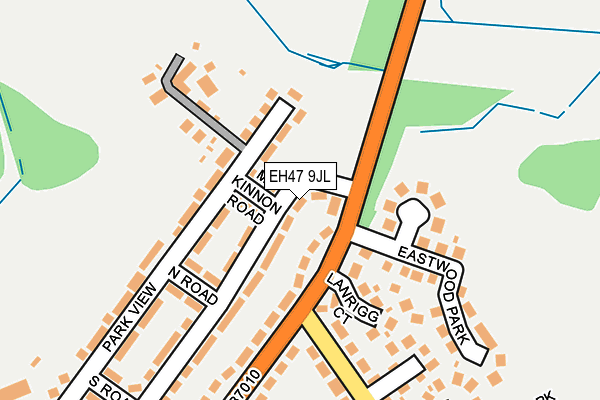 EH47 9JL map - OS OpenMap – Local (Ordnance Survey)