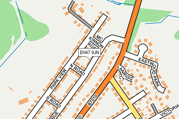 EH47 9JN map - OS OpenMap – Local (Ordnance Survey)