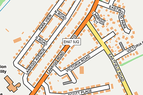 EH47 9JQ map - OS OpenMap – Local (Ordnance Survey)