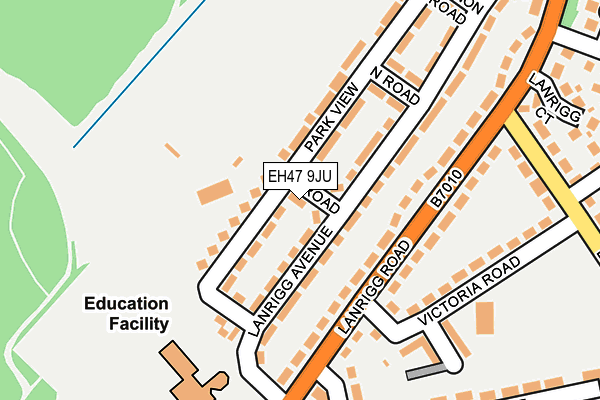 EH47 9JU map - OS OpenMap – Local (Ordnance Survey)