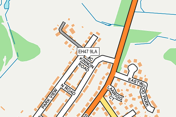 EH47 9LA map - OS OpenMap – Local (Ordnance Survey)