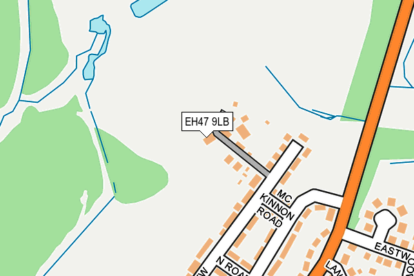 EH47 9LB map - OS OpenMap – Local (Ordnance Survey)
