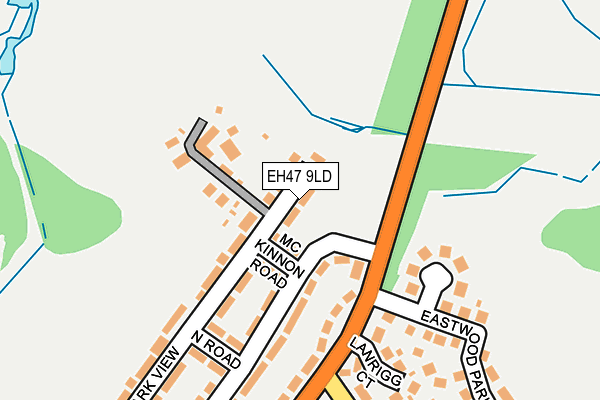 EH47 9LD map - OS OpenMap – Local (Ordnance Survey)