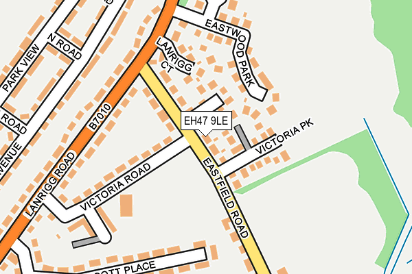 EH47 9LE map - OS OpenMap – Local (Ordnance Survey)