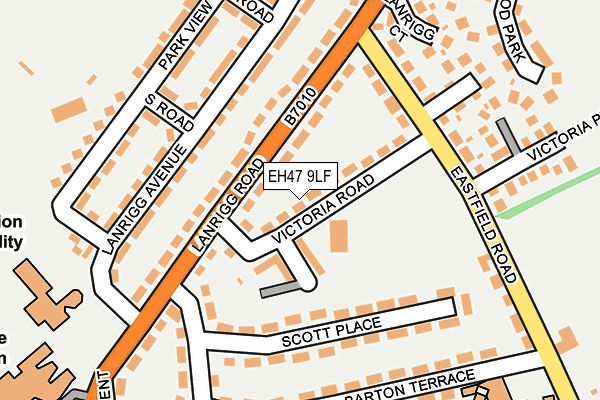 EH47 9LF map - OS OpenMap – Local (Ordnance Survey)