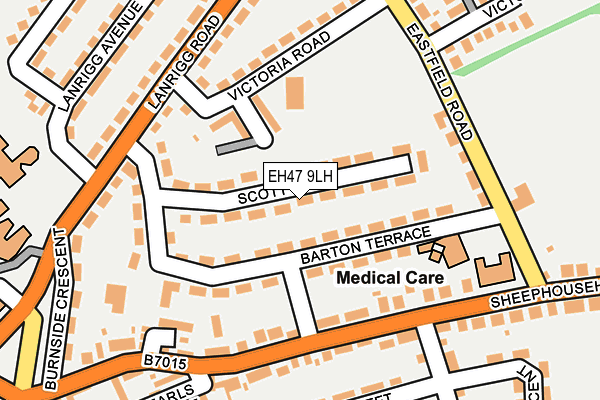 EH47 9LH map - OS OpenMap – Local (Ordnance Survey)