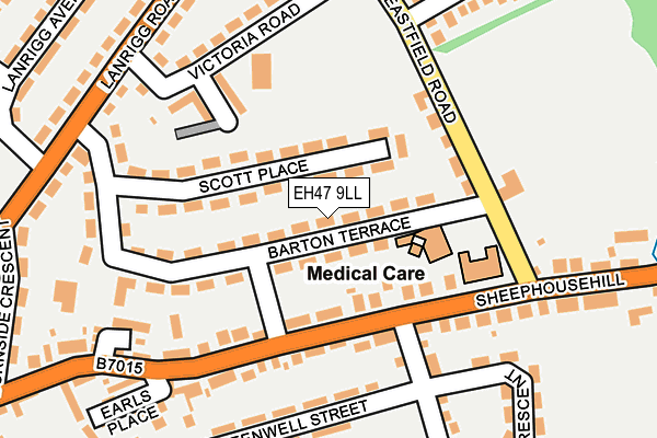 EH47 9LL map - OS OpenMap – Local (Ordnance Survey)