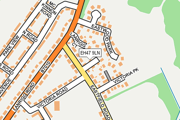 EH47 9LN map - OS OpenMap – Local (Ordnance Survey)