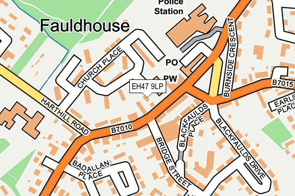 EH47 9LP map - OS OpenMap – Local (Ordnance Survey)