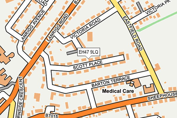 EH47 9LQ map - OS OpenMap – Local (Ordnance Survey)