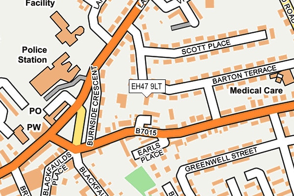 EH47 9LT map - OS OpenMap – Local (Ordnance Survey)