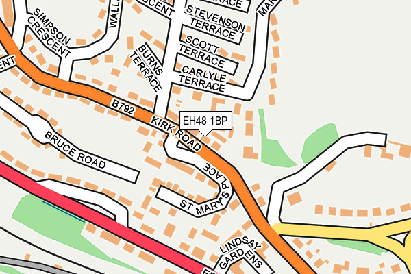 EH48 1BP map - OS OpenMap – Local (Ordnance Survey)