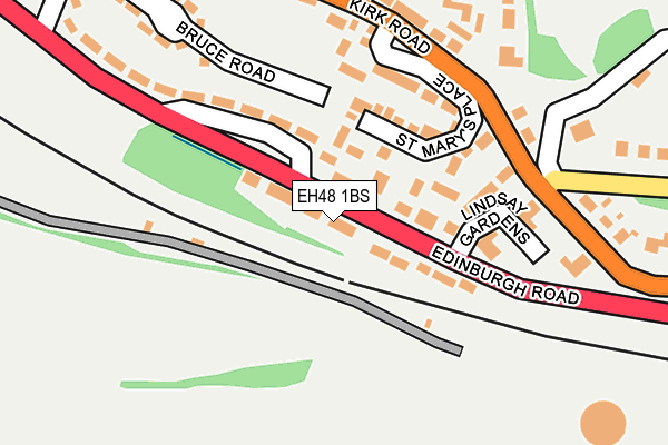 EH48 1BS map - OS OpenMap – Local (Ordnance Survey)