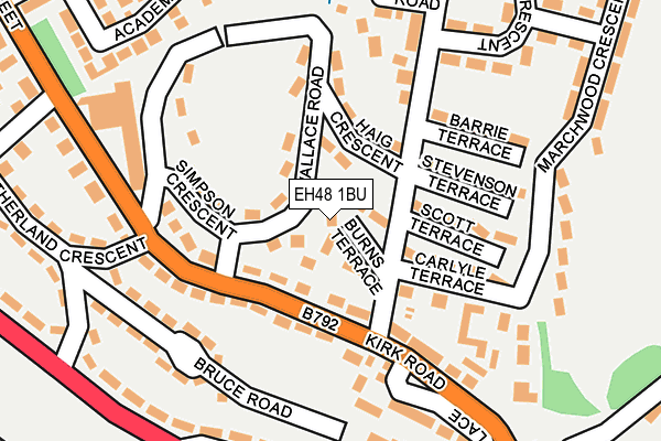 EH48 1BU map - OS OpenMap – Local (Ordnance Survey)