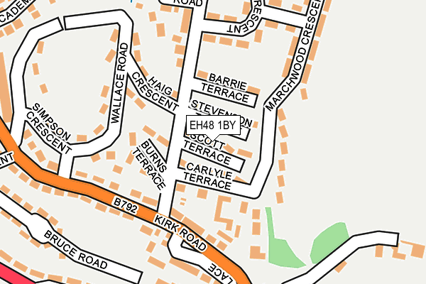 EH48 1BY map - OS OpenMap – Local (Ordnance Survey)