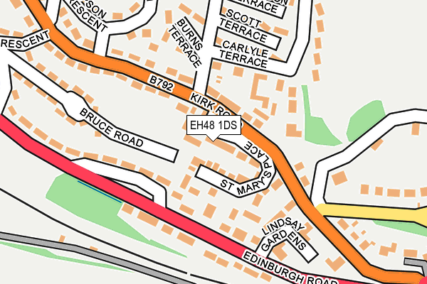 EH48 1DS map - OS OpenMap – Local (Ordnance Survey)