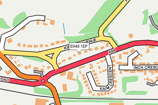 EH48 1EP map - OS OpenMap – Local (Ordnance Survey)