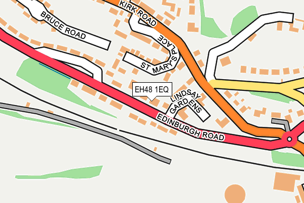 EH48 1EQ map - OS OpenMap – Local (Ordnance Survey)
