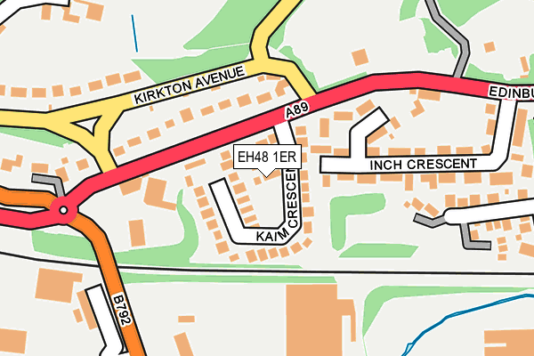 EH48 1ER map - OS OpenMap – Local (Ordnance Survey)