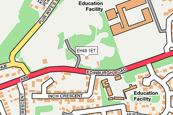 EH48 1ET map - OS OpenMap – Local (Ordnance Survey)