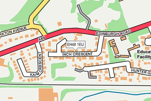 EH48 1EU map - OS OpenMap – Local (Ordnance Survey)