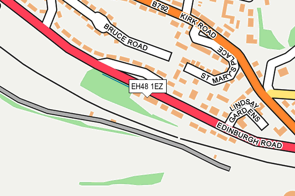 EH48 1EZ map - OS OpenMap – Local (Ordnance Survey)