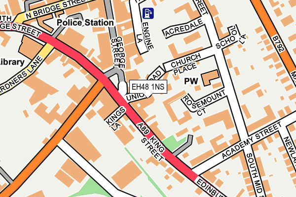 EH48 1NS map - OS OpenMap – Local (Ordnance Survey)
