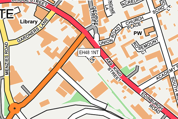 EH48 1NT map - OS OpenMap – Local (Ordnance Survey)