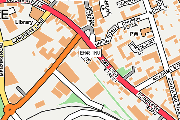 EH48 1NU map - OS OpenMap – Local (Ordnance Survey)