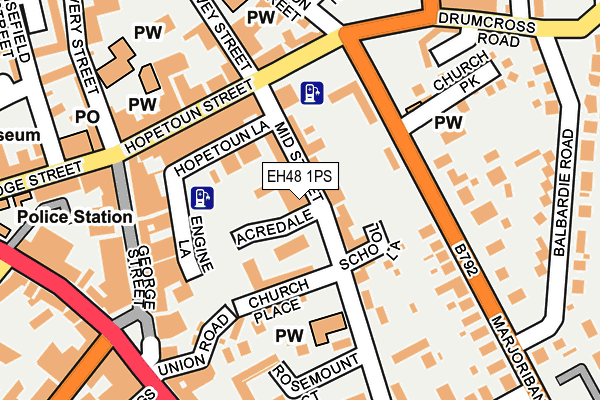EH48 1PS map - OS OpenMap – Local (Ordnance Survey)