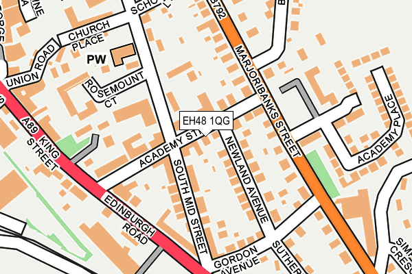 EH48 1QG map - OS OpenMap – Local (Ordnance Survey)