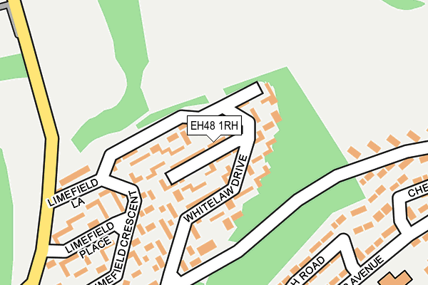 EH48 1RH map - OS OpenMap – Local (Ordnance Survey)