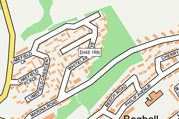 EH48 1RN map - OS OpenMap – Local (Ordnance Survey)