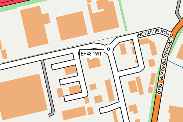 EH48 1WT map - OS OpenMap – Local (Ordnance Survey)