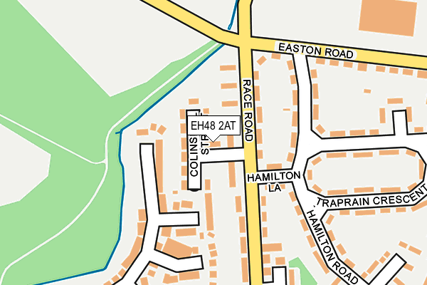 EH48 2AT map - OS OpenMap – Local (Ordnance Survey)