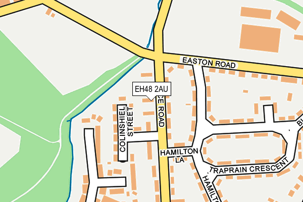 EH48 2AU map - OS OpenMap – Local (Ordnance Survey)