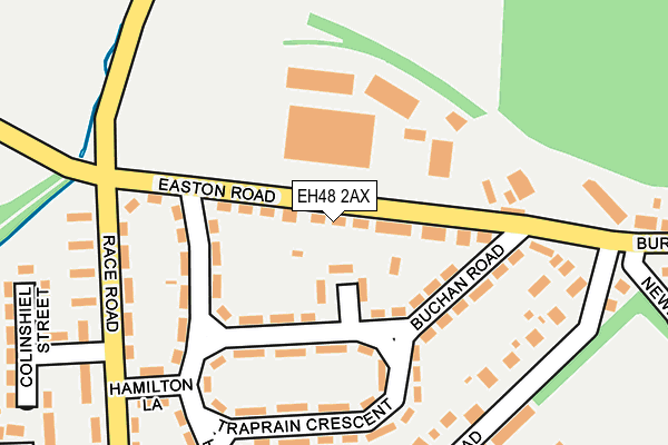 EH48 2AX map - OS OpenMap – Local (Ordnance Survey)