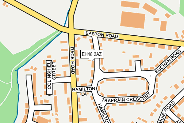 EH48 2AZ map - OS OpenMap – Local (Ordnance Survey)