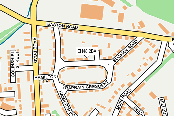 EH48 2BA map - OS OpenMap – Local (Ordnance Survey)