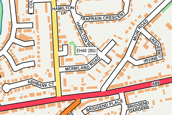 EH48 2BG map - OS OpenMap – Local (Ordnance Survey)