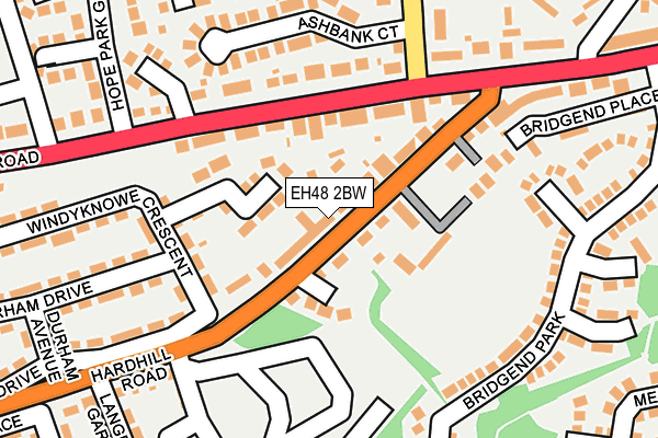 EH48 2BW map - OS OpenMap – Local (Ordnance Survey)
