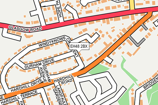 EH48 2BX map - OS OpenMap – Local (Ordnance Survey)