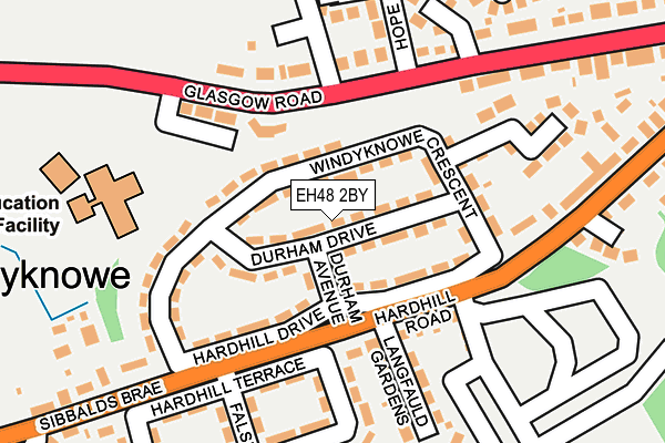 EH48 2BY map - OS OpenMap – Local (Ordnance Survey)