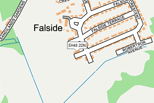 EH48 2DN map - OS OpenMap – Local (Ordnance Survey)