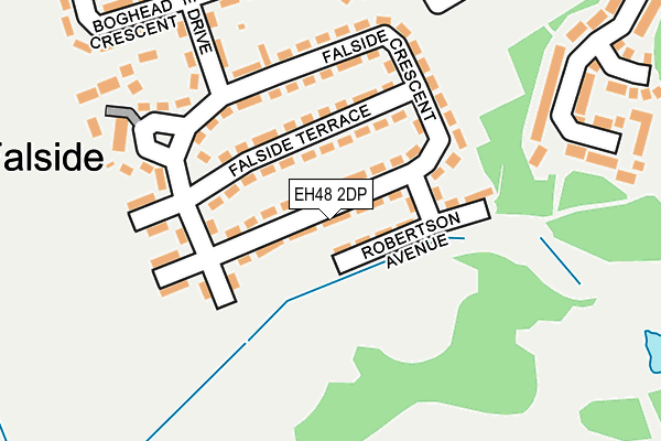 EH48 2DP map - OS OpenMap – Local (Ordnance Survey)